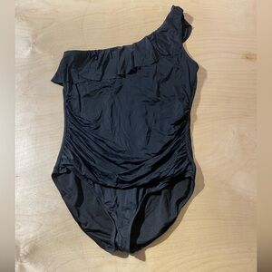 Hilor Black One-Shoulder Swimsuit 16 (MO)